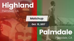 Matchup: Highland  vs. Palmdale  2017