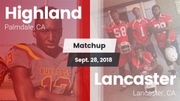 Matchup: Highland  vs. Lancaster  2018