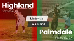 Matchup: Highland  vs. Palmdale  2018