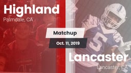 Matchup: Highland  vs. Lancaster  2019