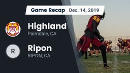 Recap: Highland  vs. Ripon  2019