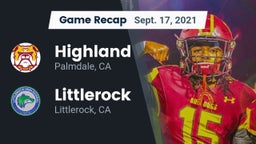 Recap: Highland  vs. Littlerock  2021