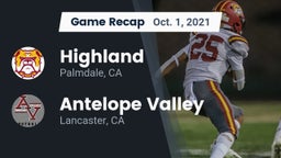 Recap: Highland  vs. Antelope Valley  2021