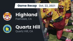 Recap: Highland  vs. Quartz Hill  2021