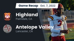 Recap: Highland  vs. Antelope Valley  2022