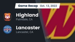 Recap: Highland  vs. Lancaster  2022