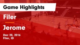 Filer  vs Jerome Game Highlights - Dec 20, 2016