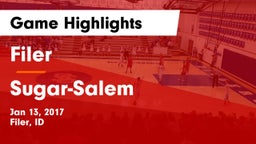 Filer  vs Sugar-Salem  Game Highlights - Jan 13, 2017