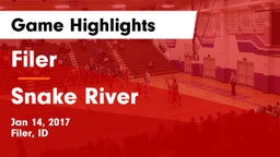 Filer  vs Snake River  Game Highlights - Jan 14, 2017