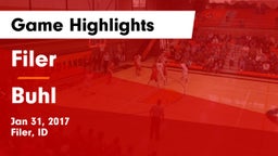 Filer  vs Buhl  Game Highlights - Jan 31, 2017