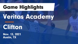 Veritas Academy vs Clifton  Game Highlights - Nov. 13, 2021