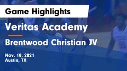 Veritas Academy vs Brentwood Christian  JV Game Highlights - Nov. 18, 2021