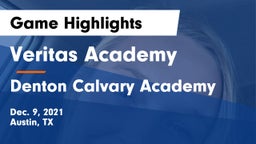 Veritas Academy vs Denton Calvary Academy Game Highlights - Dec. 9, 2021