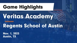Veritas Academy vs Regents School of Austin Game Highlights - Nov. 1, 2023