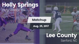 Matchup: Holly Springs High vs. Lee County  2017