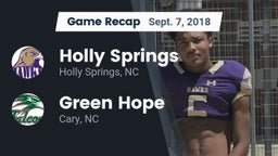 Recap: Holly Springs  vs. Green Hope  2018