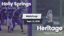 Matchup: Holly Springs High vs. Heritage  2018