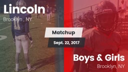 Matchup: Lincoln  vs. Boys & Girls  2017