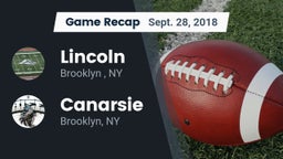 Recap: Lincoln  vs. Canarsie  2018