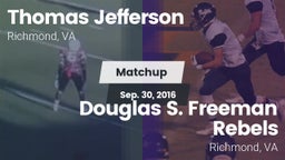 Matchup: Thomas Jefferson vs. Douglas S. Freeman Rebels 2016