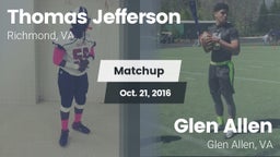 Matchup: Thomas Jefferson vs. Glen Allen  2016