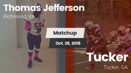 Matchup: Thomas Jefferson vs. Tucker  2016