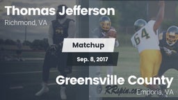 Matchup: Thomas Jefferson vs. Greensville County  2017