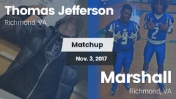 Matchup: Thomas Jefferson vs. Marshall  2017