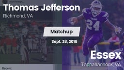 Matchup: Thomas Jefferson vs. Essex  2018