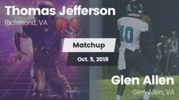 Matchup: Thomas Jefferson vs. Glen Allen  2018