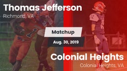 Matchup: Thomas Jefferson vs. Colonial Heights  2019