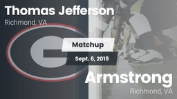Matchup: Thomas Jefferson vs. Armstrong  2019