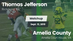 Matchup: Thomas Jefferson vs. Amelia County  2019