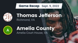Recap: Thomas Jefferson  vs. Amelia County  2022