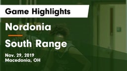 Nordonia  vs South Range Game Highlights - Nov. 29, 2019