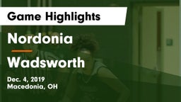Nordonia  vs Wadsworth  Game Highlights - Dec. 4, 2019