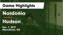 Nordonia  vs Hudson  Game Highlights - Dec. 7, 2019