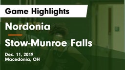 Nordonia  vs Stow-Munroe Falls  Game Highlights - Dec. 11, 2019