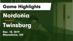 Nordonia  vs Twinsburg  Game Highlights - Dec. 18, 2019