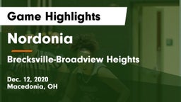 Nordonia  vs Brecksville-Broadview Heights  Game Highlights - Dec. 12, 2020