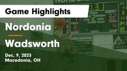 Nordonia  vs Wadsworth  Game Highlights - Dec. 9, 2023