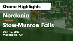 Nordonia  vs Stow-Munroe Falls  Game Highlights - Dec. 15, 2023