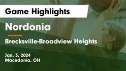Nordonia  vs Brecksville-Broadview Heights  Game Highlights - Jan. 3, 2024