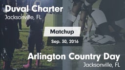 Matchup: Duval Charter High vs. Arlington Country Day  2016