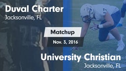 Matchup: Duval Charter High vs. University Christian  2016