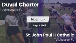 Matchup: Duval Charter High vs. St. John Paul II Catholic  2017