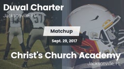 Matchup: Duval Charter High vs. Christ's Church Academy 2017