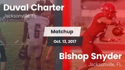 Matchup: Duval Charter High vs. Bishop Snyder  2017