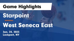 Starpoint  vs West Seneca East  Game Highlights - Jan. 24, 2023