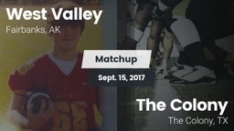 Matchup: West Valley High vs. The Colony  2017